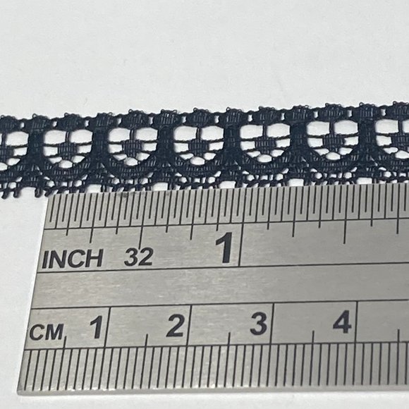 Black Heart Lace Trim 12 Rolls Offray Crafts Scrapbook Card Making Gift 7/16" - Picture 2 of 11